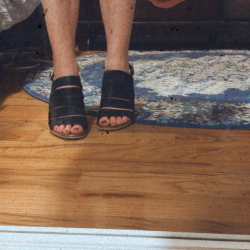 Miz Mooz Black Leather Kenmare Wedges - Picture 2 of 6